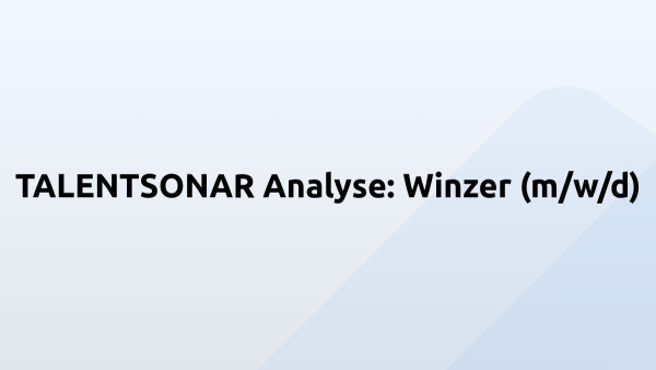 TALENTSONAR Analyse: Winzer (m/w/d)