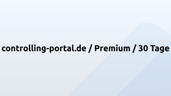 controlling-portal.de / Premium / 30 Tage