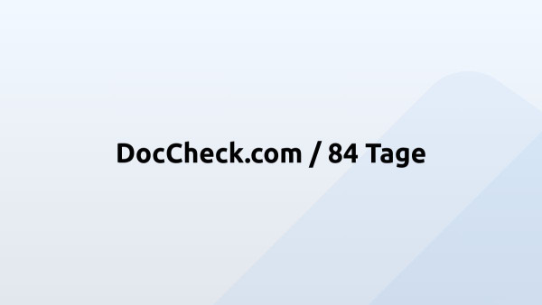DocCheck.com / 84 Tage