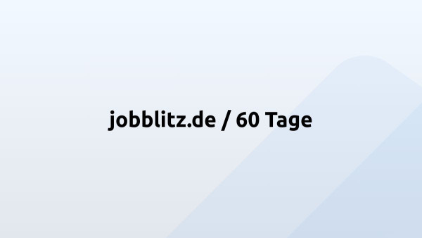 jobblitz.de / 60 Tage