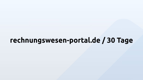 rechnungswesen-portal.de / 30 Tage