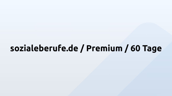 sozialeberufe.de / Premium / 60 Tage