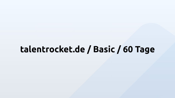talentrocket.de / Basic / 60 Tage