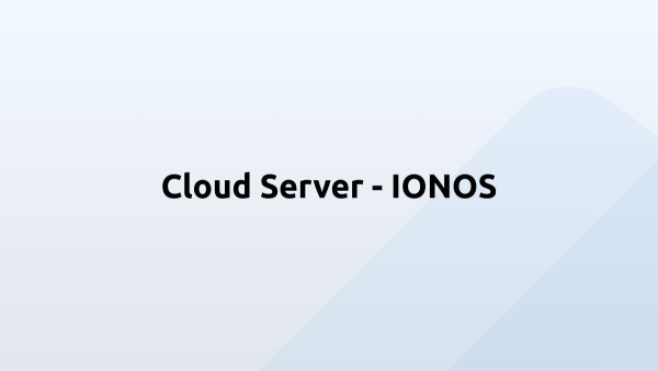 Cloud Server - IONOS