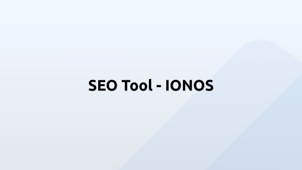SEO Tool -  IONOS