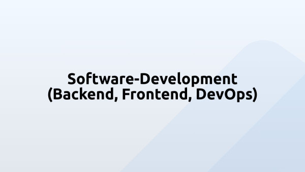 Software-Development (Backend, Frontend, DevOps)