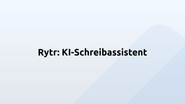 Rytr: KI-Schreibassistent