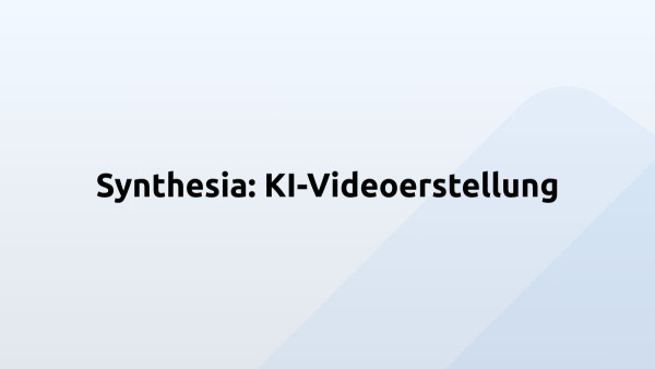 Synthesia: KI-Videoerstellung