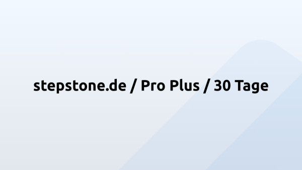 stepstone.de / Pro Plus / 30 Tage 
