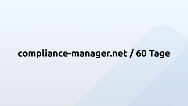 compliance-manager.net / 60 Tage