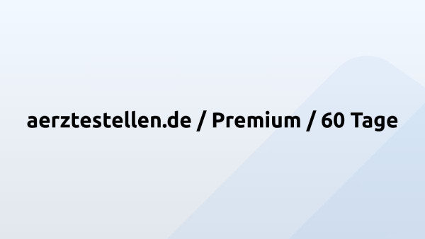 aerztestellen.de / Premium / 60 Tage