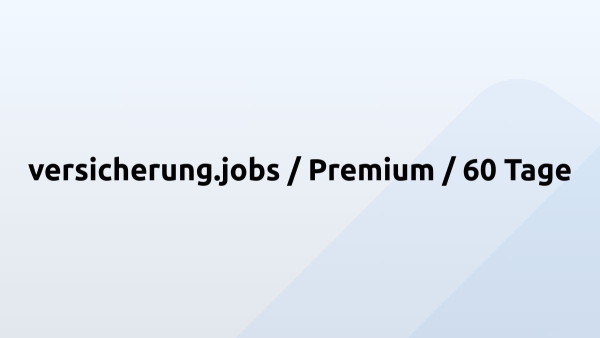 versicherung.jobs / Premium / 60 Tage