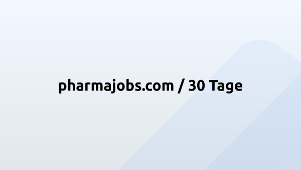 pharmajobs.com / 30 Tage