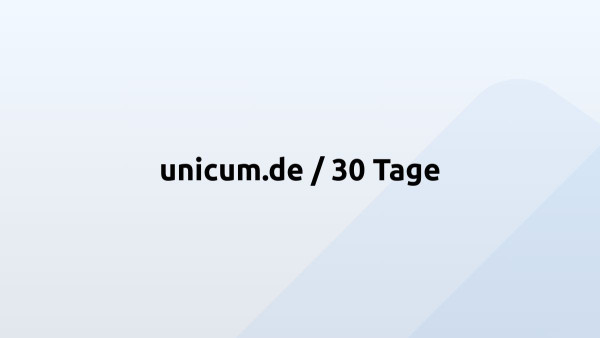unicum.de / 30 Tage