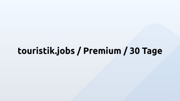 touristik.jobs / Premium / 30 Tage