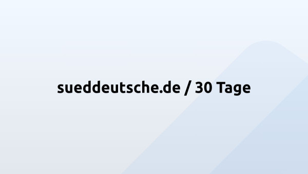sueddeutsche.de / 30 Tage