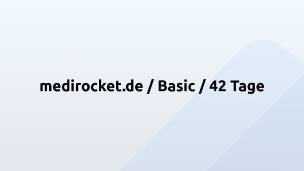 medirocket.de / Basic / 42 Tage